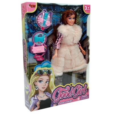 29 Cm Aksesuarlı Kürklü Oyuncak Moda Bebek - 2