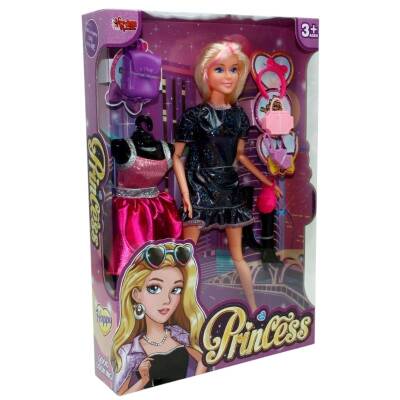 29 Cm Yedek Elbiseli Aksesuarlı Moda Oyuncak Bebek - 2