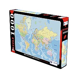 Adam Games Puzzle 1000 Parça Dünya Haritası - Adam Games