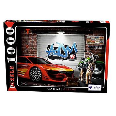 Adam Games Puzzle 1000 Parça Garaj - 1