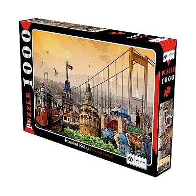 Adam Games Puzzle 1000 Parça İstanbul Kolaj - 1