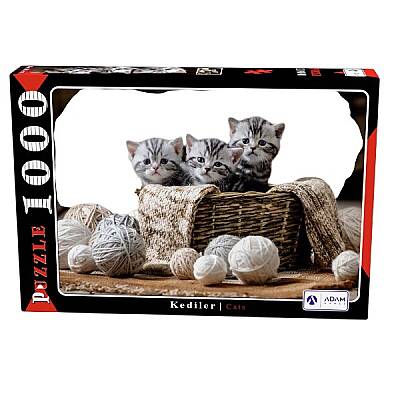 Adam Games Puzzle 1000 Parça Kediler - 1