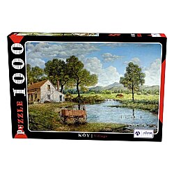 Adam Games Puzzle 1000 Parça Köy Manzarası - Adam Games