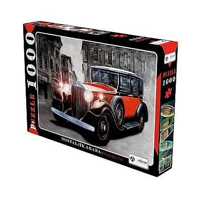Adam Games Puzzle 1000 Parça Nostaljik Araba - 1