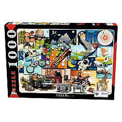 Adam Games Puzzle 1000 Parça Yaşam - Adam Games