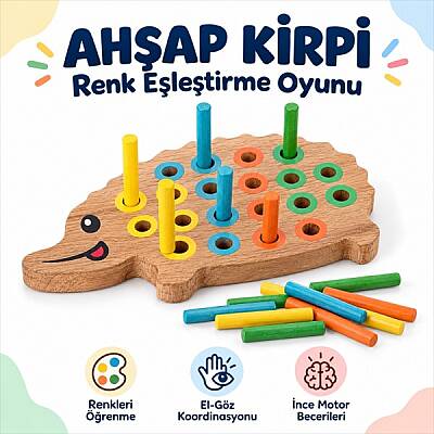 Ahşap Kirpi Bultak - 1
