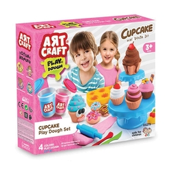 Art Craft Kap Kek Kalıplı Oyun Hamur Seti Aksesuarlı 3 Boyutlu Resimli Karton - 1