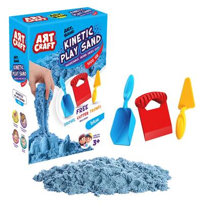 Art Craft Kurumayan Kinetik Oyun Kumu Mavi 1000 Gr - 1