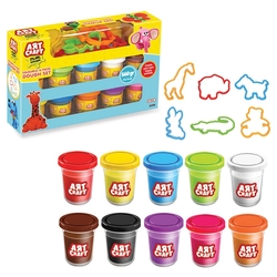 Art Craft Rengarenk Oyun Hamuru Seti 16 Parça 560 Gr - Art Craft