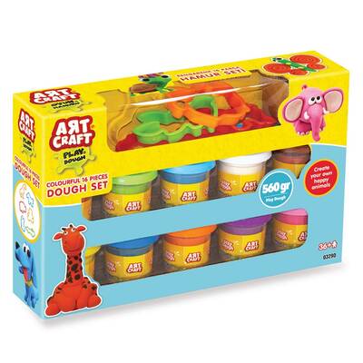 Art Craft Rengarenk Oyun Hamuru Seti 16 Parça 560 Gr - 2