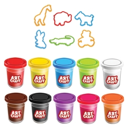 Art Craft Rengarenk Oyun Hamuru Seti 16 Parça 560 Gr - 3