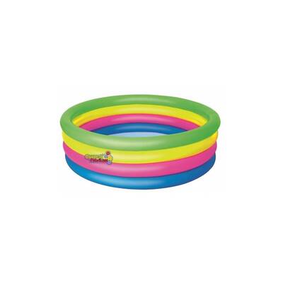 Bestway 51117 Şişme Çocuk Havuzu Dört Halkalı Renkli 157x46cm - 2