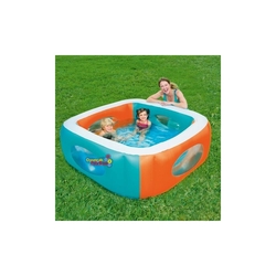 Bestway 51132 Şişme Çocuk Havuzu Renkli Şeffaf Kare Pencereli 168X168X56 Cm - 3