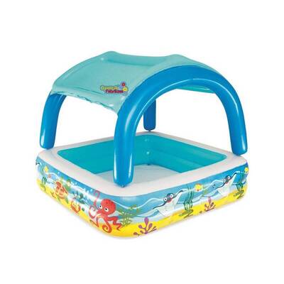 Bestway 52192 Gölgelikli Güneş Korumalı Kare Şişme Havuz 147 Cm - 5