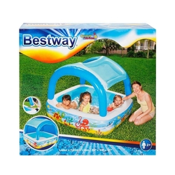 Bestway 52192 Gölgelikli Güneş Korumalı Kare Şişme Havuz 147 Cm - 7