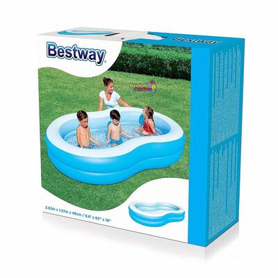 Bestway 54117 Jumbo Oval Şişme Aile Havuzu 262x157x46 cm - 2