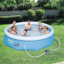 Bestway Eays Büyük Boy Şişme Havuz 305x76 Cm Devir Daim Motoru Hediyeli Pompa Motorlu Filitreli - 2