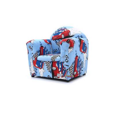 Beta Toys Çocuk Koltuğu Mavi Renk Kırmızı Arabalı Koltuk GO GO - 2