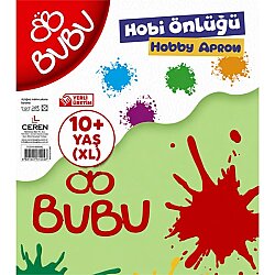 BU-BU Çocuk Boyama Önlüğü 10+ Yaş XL Su Geçirmez Hobi ve Etkinlik Önlüğü - BU-BU