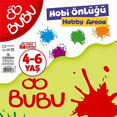 BU-BU Çocuk Boyama Önlüğü 4-6 Yaş Su Geçirmez Etkinlik ve Resim Önlüğü - 1