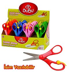 Bu-Bu İsimlikli Frenli Makas Okul Anaokulu Hobi ve Etkinlik Makası - BU-BU