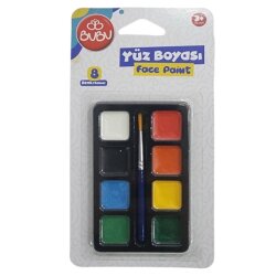 BU-BU YÜZ BOYASI 8 RENK (TABLET) - BU-BU
