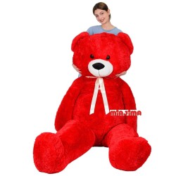 Büyük Boy Kocaman Salaş Puffy Red Kırmızı Peluş Ayı 2 Metre (200 Cm) - 2