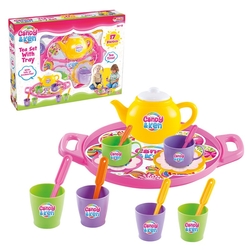 Candy Kız Oyuncak Çay Seti Tepsili 17 Parça - 3