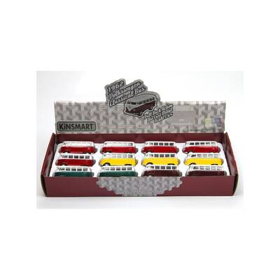 Çek bırak Araba 1967 Volkwagen Classical Bus 1/64 12 Adet Fiyatı - 4