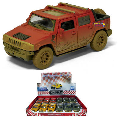 Çek Bırak Araba Çamurlu Kinsmart 2005 Hummer H2 SUT 1:40 - 1