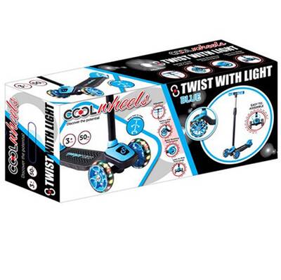 Cool Wheels Twist Led Işıklı 3 Tekerlekli Ayarlı Scooter-Mavi - 2