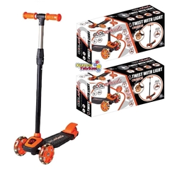 Cool Wheels Twist Led Işıklı 3 Tekerlekli Ayarlı Scooter Turuncu - 2