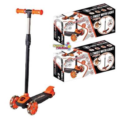 Cool Wheels Twist Led Işıklı 3 Tekerlekli Ayarlı Scooter Turuncu - 2