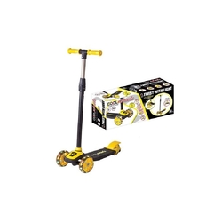 Cool Wheels Twist LED Işıklı 3 Tekerlekli Yükseklik Ayarlı Scooter -Sarı - 2
