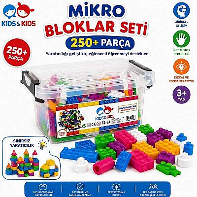 Dinamik Oyuncak Mikro bloklar 250 Parça - 1