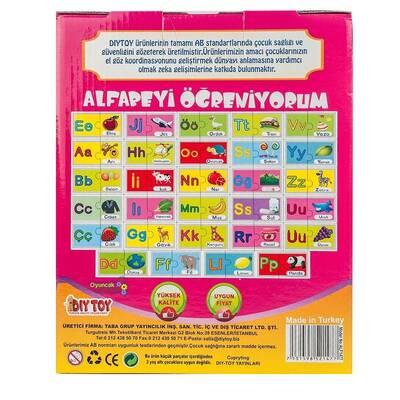 Dıy Toy Alfabeyi Öğreniyorum Eğitici Eva Çocuk Puzzle 58 Parça - 2