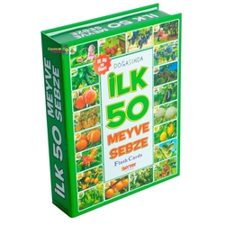 Dıy Toy Doğasında İlk 50 Meyve ve Sebze Flash Kart - 2
