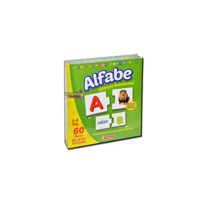 Dıy Toy Eğitici Eğlenceli Alfabe Eşleştirme Oyunu Puzzle Ön Arka 2 'li 60 Parça - 2