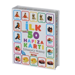 Dıy Toy Eğitici İlk 50 Hafıza Kartı Memory Game Flash Cards - 3