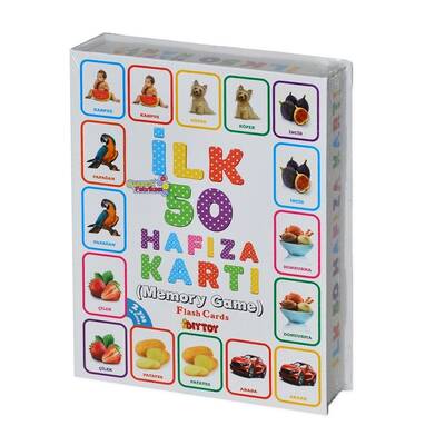 Dıy Toy Eğitici İlk 50 Hafıza Kartı Memory Game Flash Cards - 3