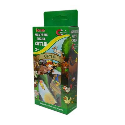 Dıy Toy Eğitici Oyuncaklar Manyetik Puzzle Çiftlik 53 Parça - 2
