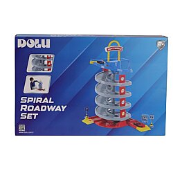 Dolu Oyuncak Büyük Garaj Seti 5 Katlı Spiral Yol 38 Parça 60 Cm - 2