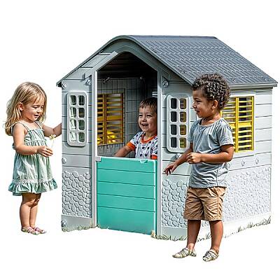 Dolu Oyuncak Plastik Büyük Çocuk Oyun Evi 109 x 87,5 x 95 cm - 1