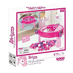 Dolu Oyuncak Unicorn 100 Parça Mega Bloklu Aktivite Masası Dolu-2572 - Dolu