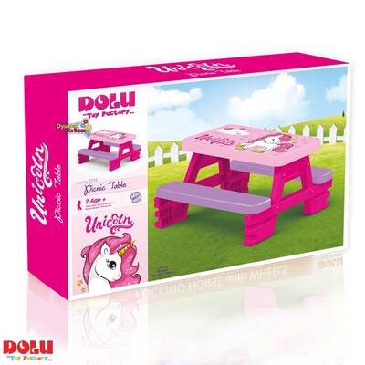 Dolu Unicorn Çocuk Piknik Masası - 2