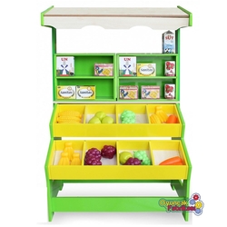 Eğitici Ahşap Market ve Manav Tezgahı - 1