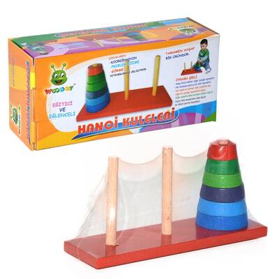 Eğitici Ahşap Oyuncaklar Hanoi Kuleler - 1