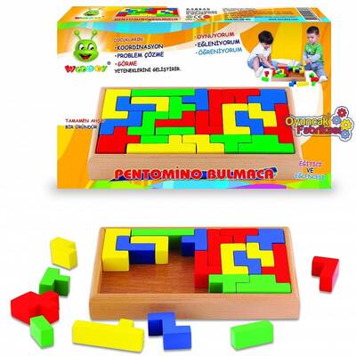 Eğitici Ahşap Oyuncaklar Pentomino Bulmaca - 1