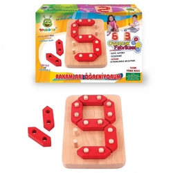 Eğitici Ahşap Oyuncaklar Rakamları Öğreniyorum - Woodoy-Karsan Ahşap