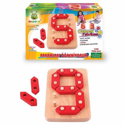 Eğitici Ahşap Oyuncaklar Rakamları Öğreniyorum - 1